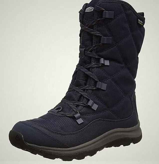 KEEN Women's Terradora 2 Waterproof Lace Snow Boot Midnight Navy/Pewter Size 8